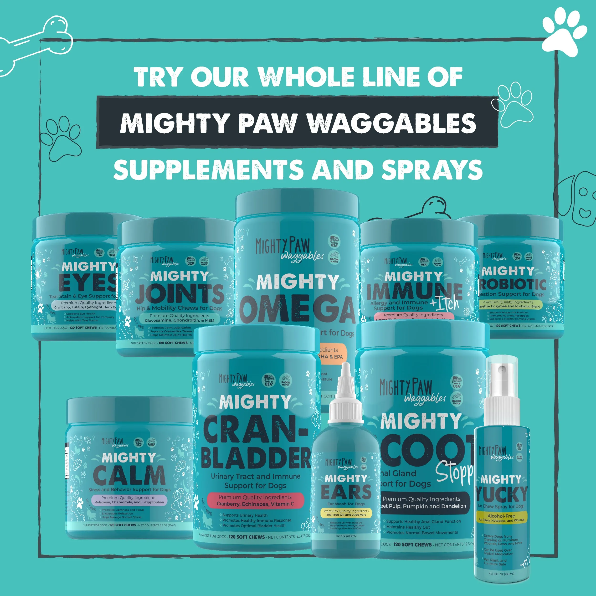 Mighty Joints Hip and Joint Supplement: Mobility Support for Dogs