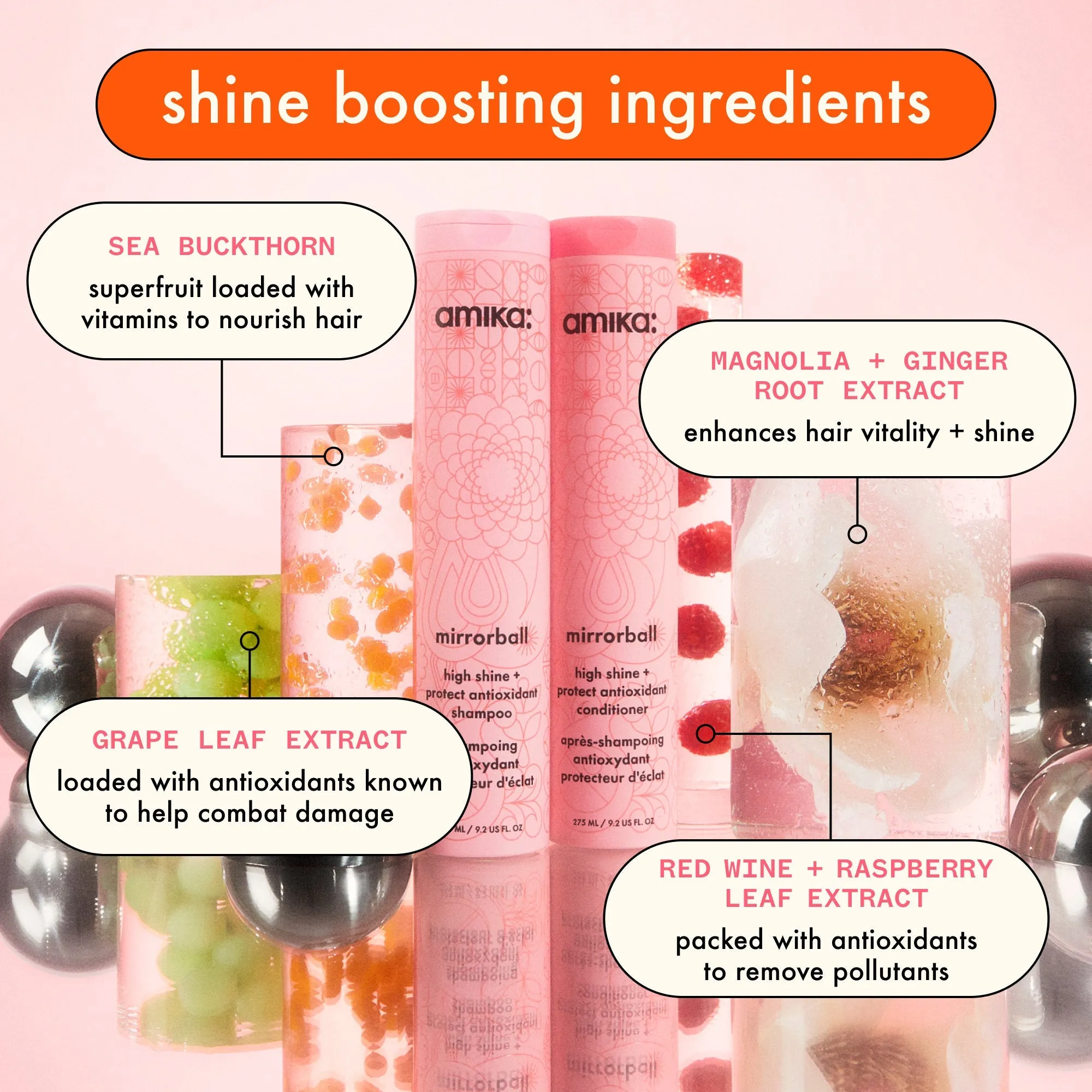 mirrorball | high shine   protect antioxidant shampoo