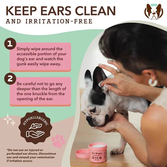 Natural Dog Company Ear Soother Wipes - Wholesale