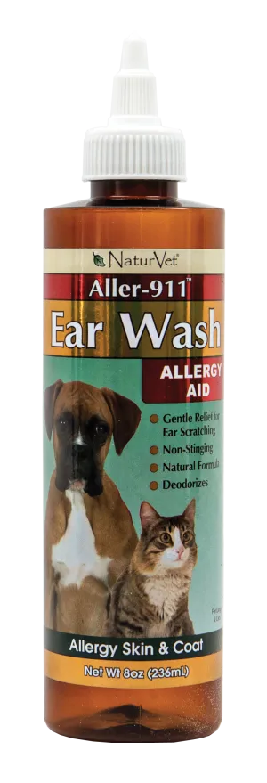 NaturVet Aller-911 Ear Wash 8oz