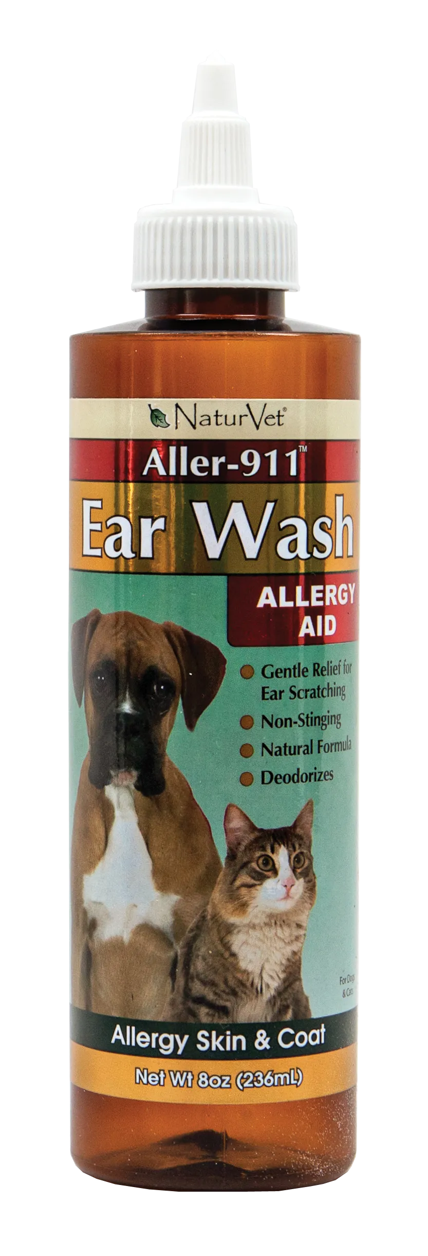 NaturVet Aller-911 Ear Wash 8oz