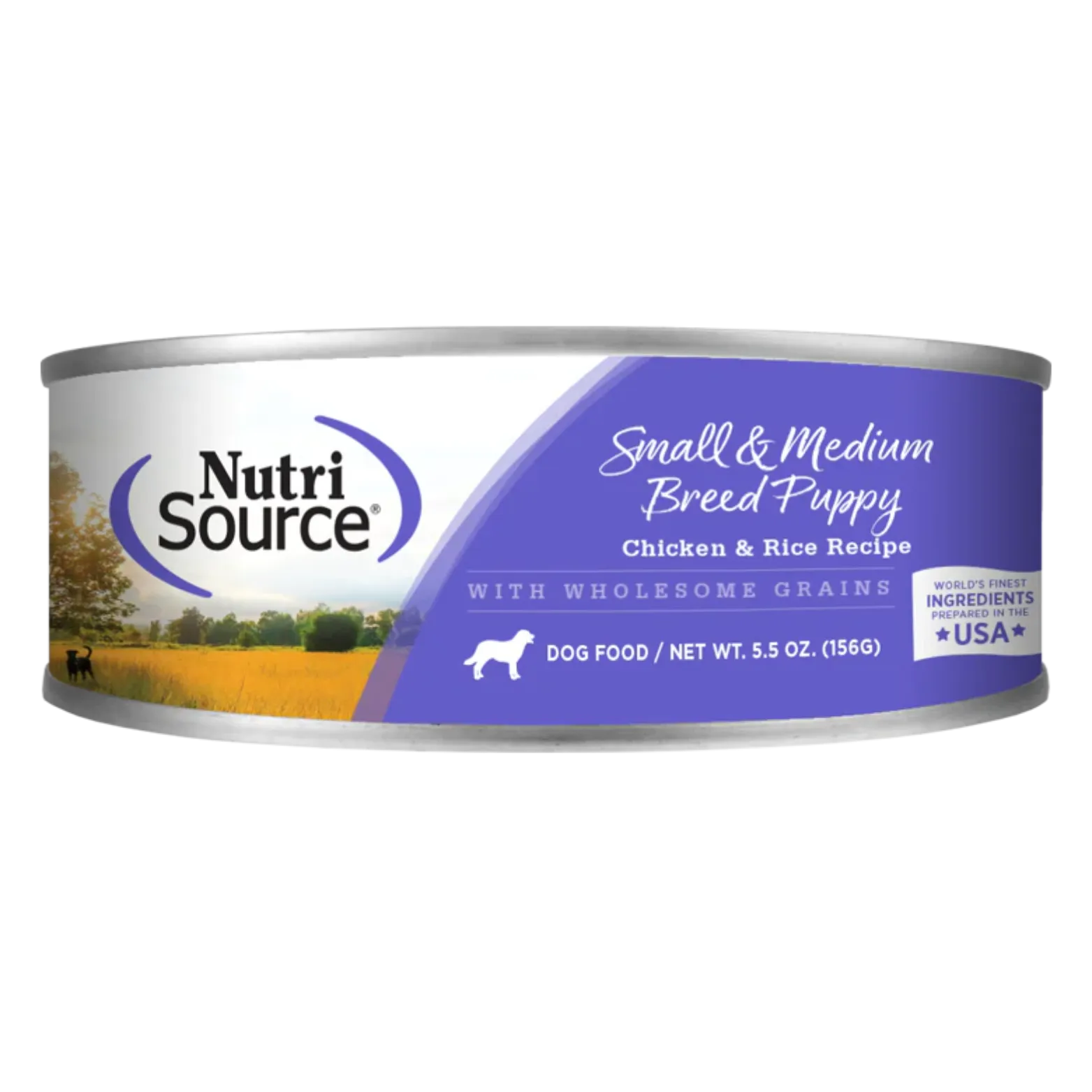 NutriSource Small & Medium Breed Puppy Chicken & Rice Formula Canned Dog Food 5.5-oz