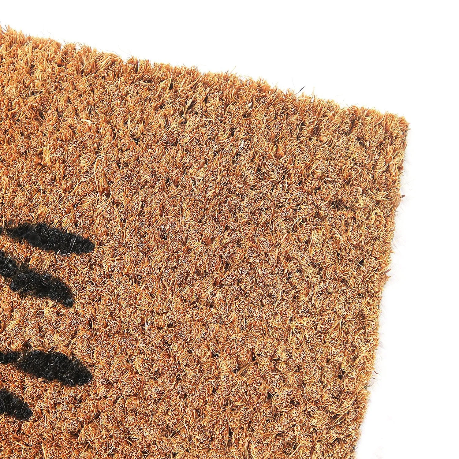 OnlyMat Large Tree-Printed Natural Coir Door Mat with Anti-Slip Backing