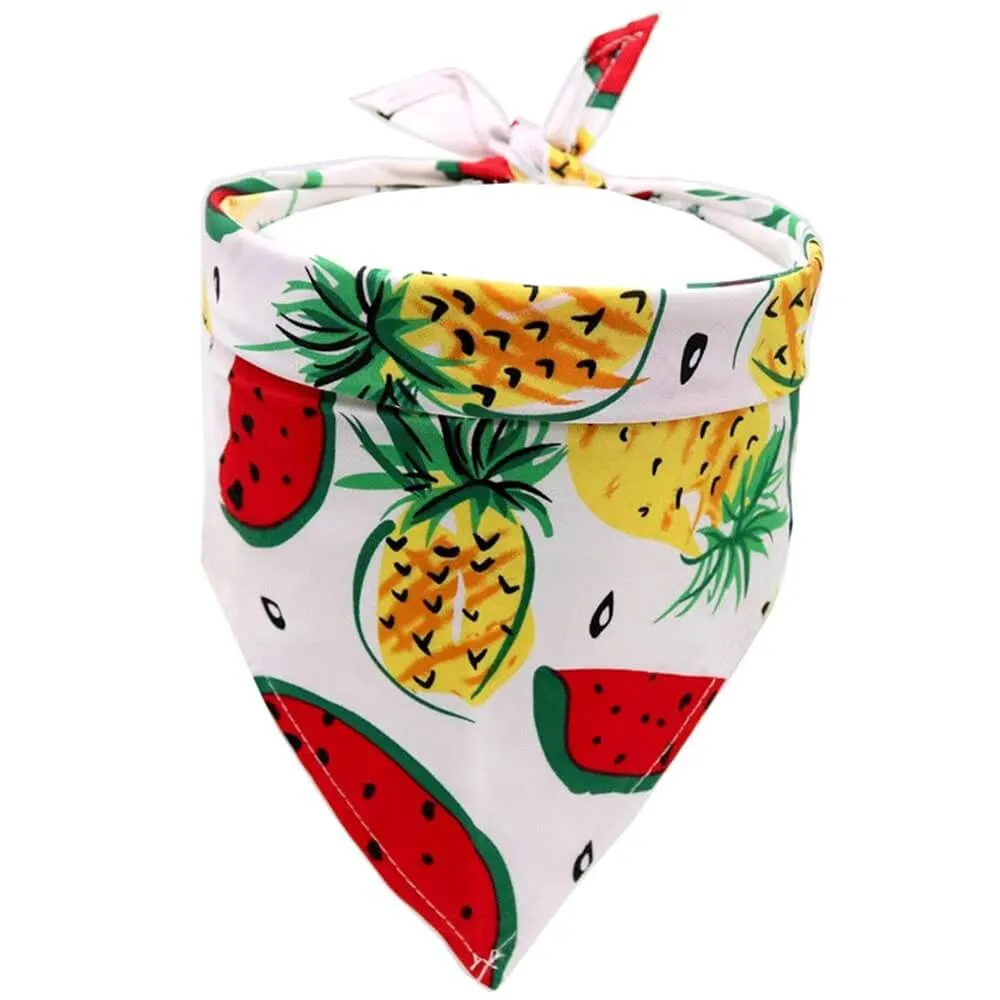 Pet cat and dog accessories fruit style multiple optional triangle bandana bib