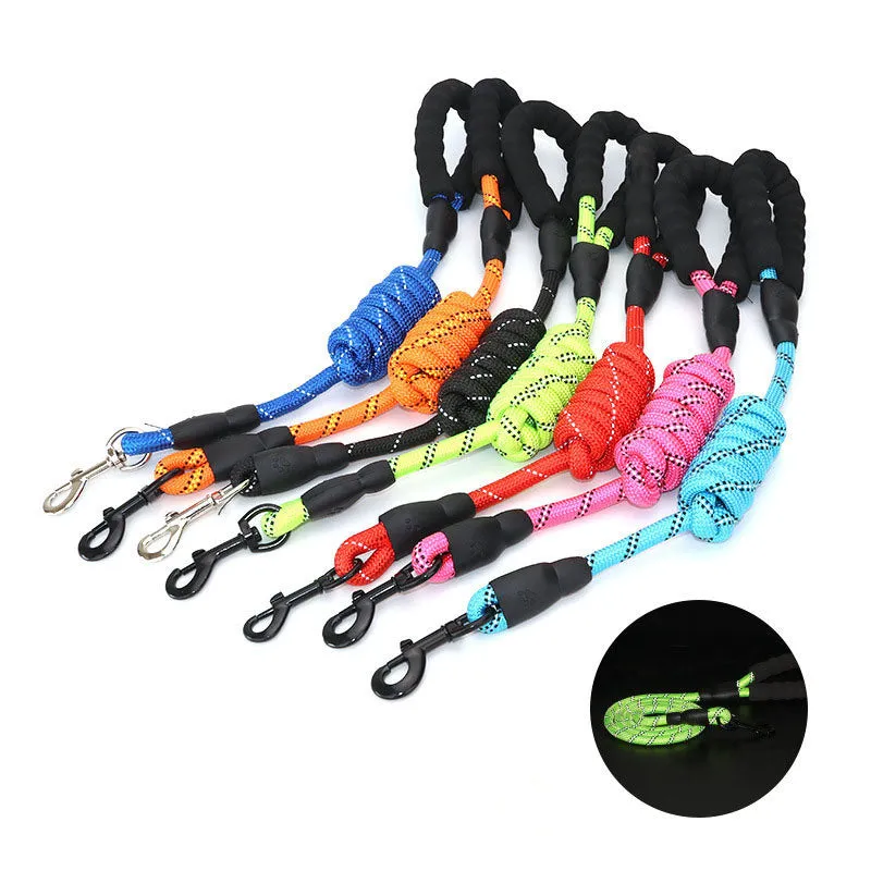 Pet Leash With Reflective & Comfortable Padded Handle