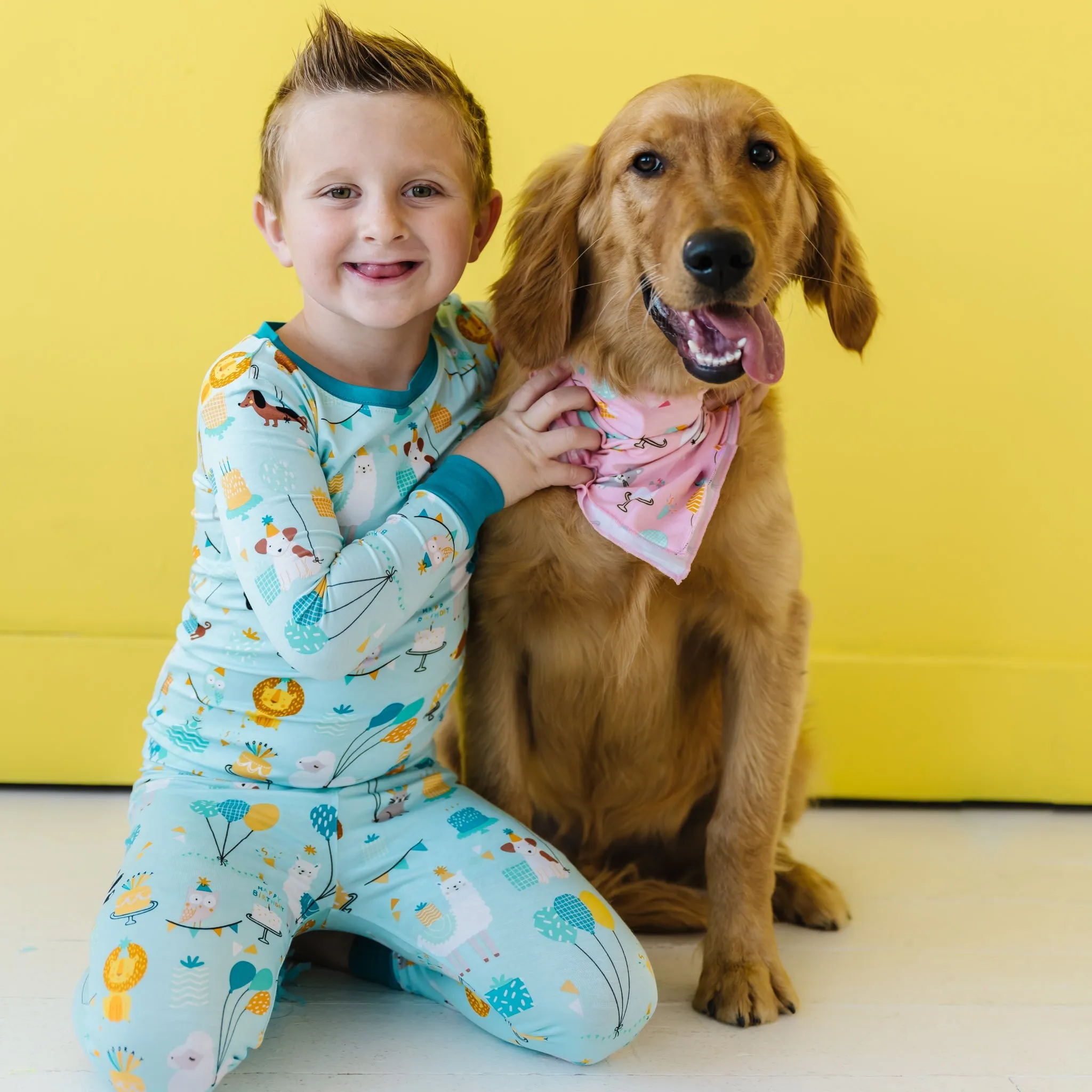 Pink Party Animals Pet Bandana