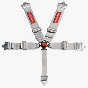 Pyrotect 5-Point Ultra-Light Camlock Harness - 3" Width - Pull Down Adjust - Silver