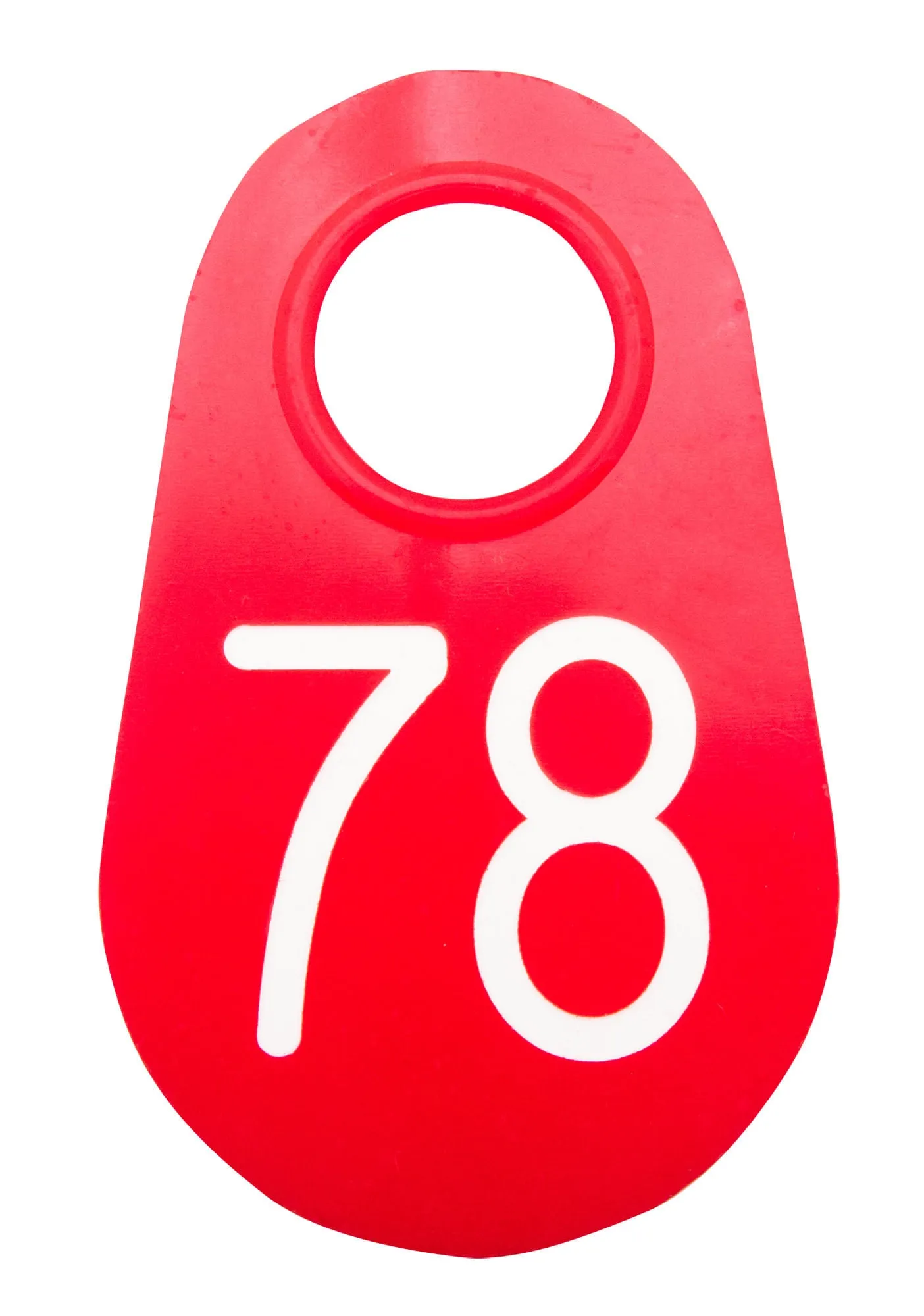 Red Nylon Tags 1-100