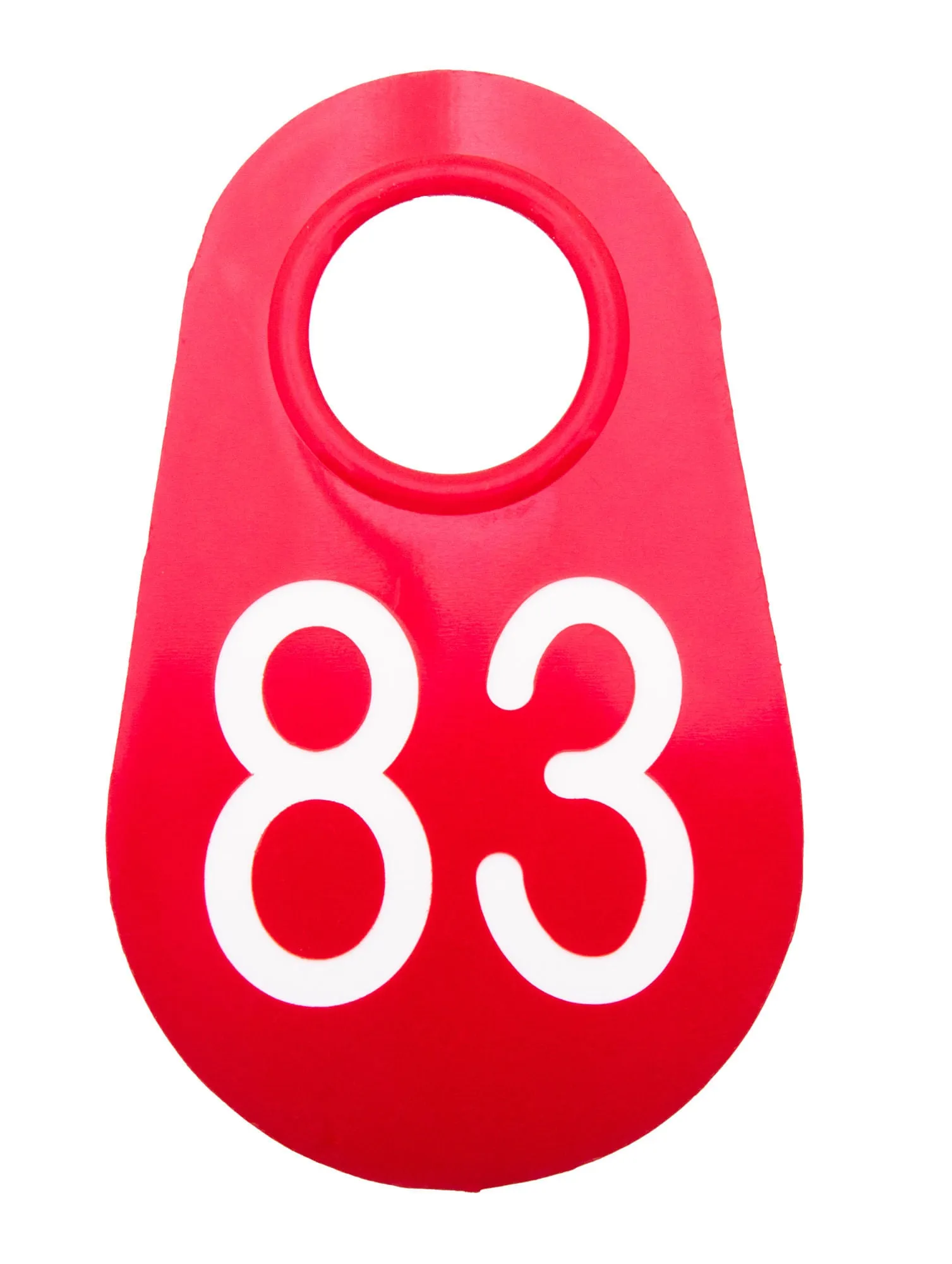 Red Nylon Tags 1-100