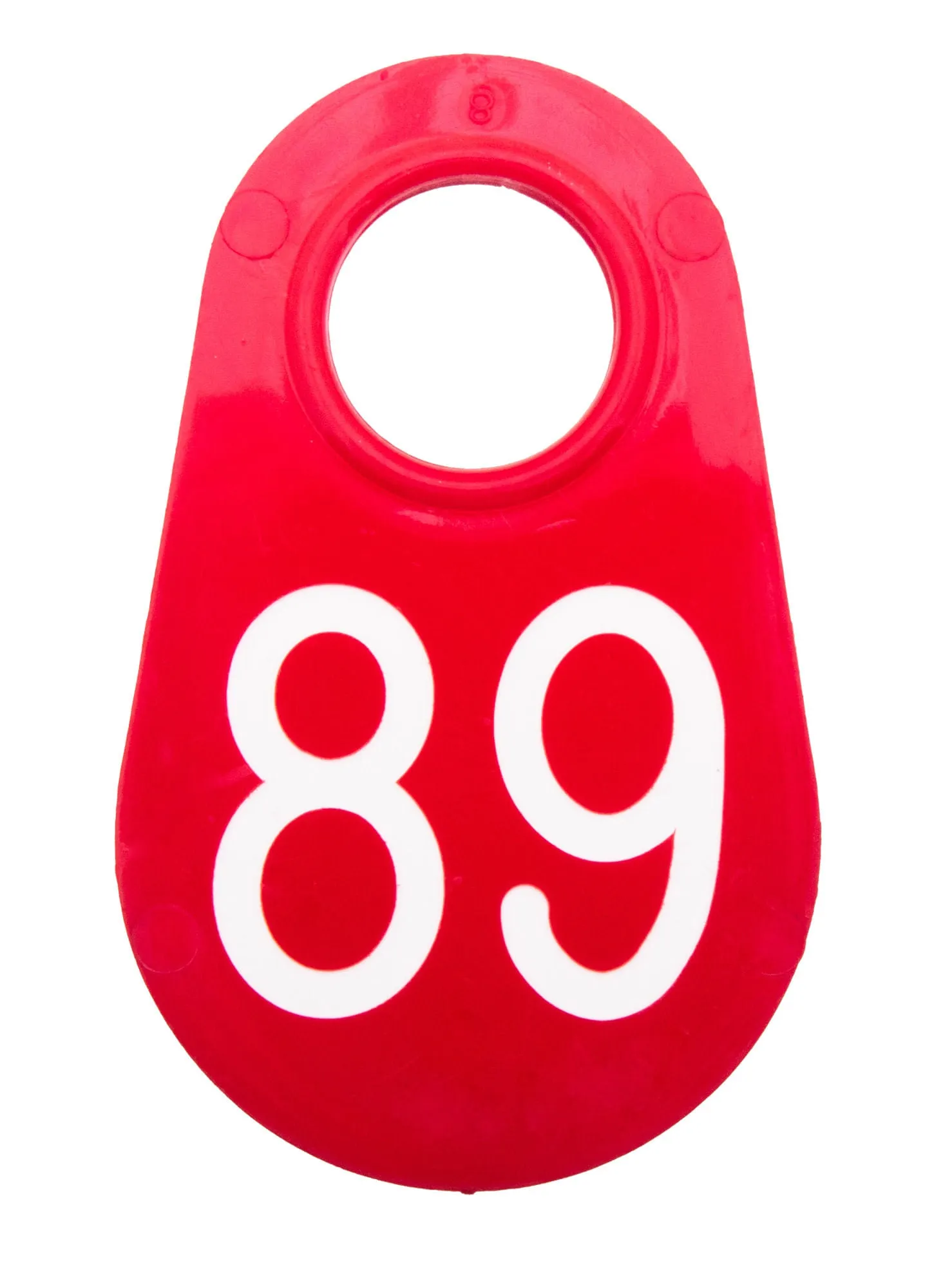 Red Nylon Tags 1-100