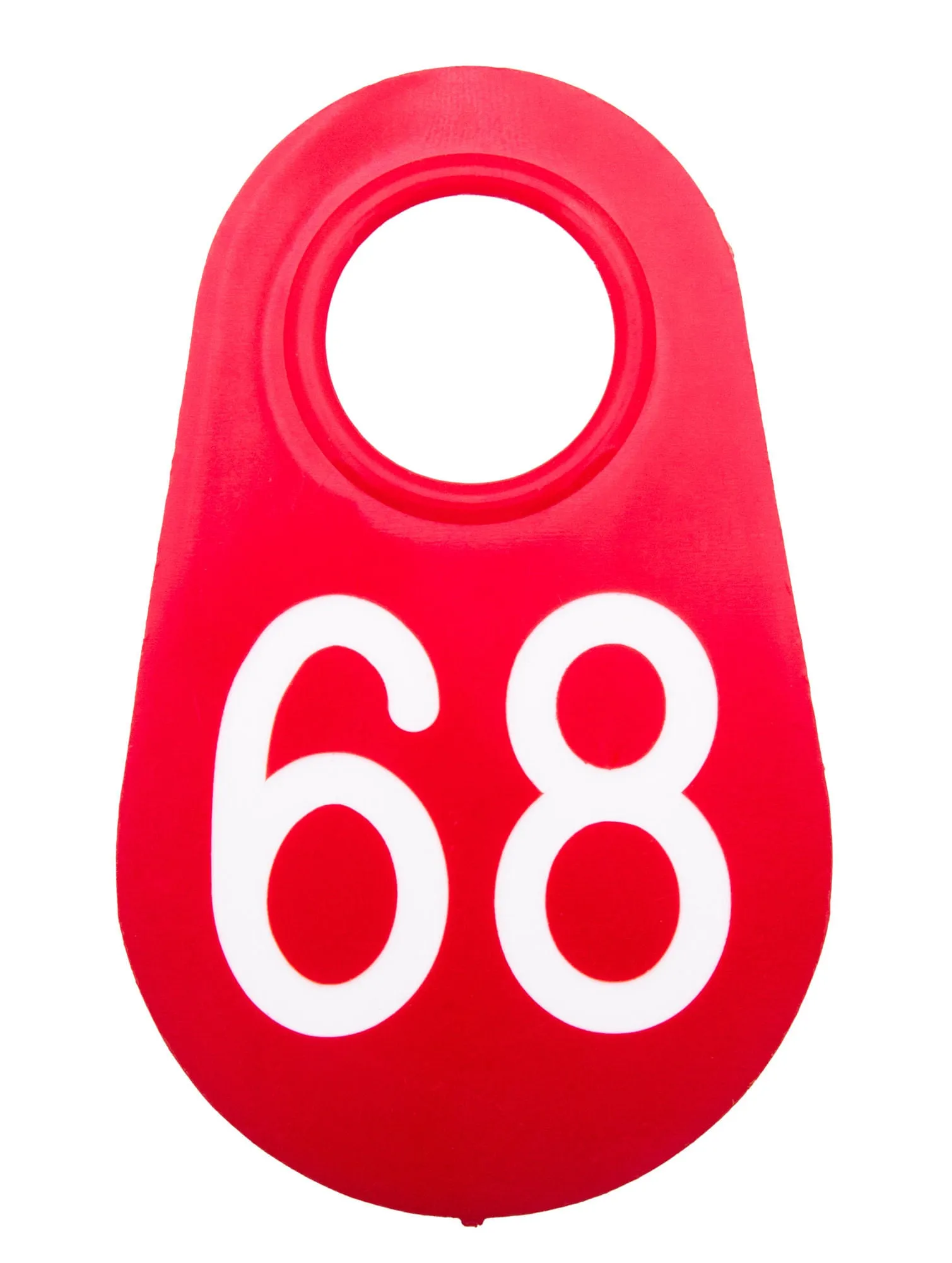 Red Nylon Tags 1-100