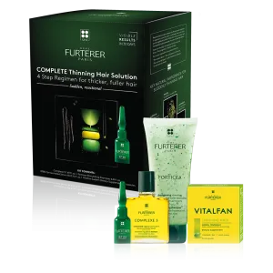 Rene Furterer COMPLETE THINNING HAIR SOLUTION 4-STEP KIT For Sudden, Temporary Thinning Hair