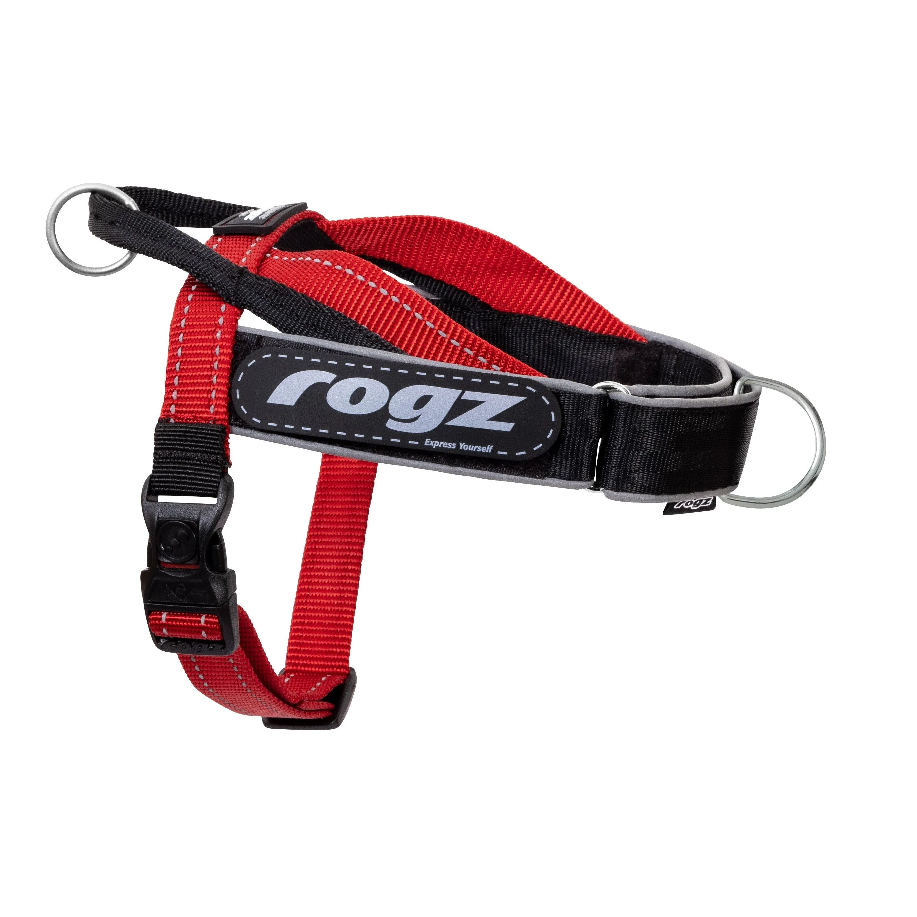 Rogz Utility LetzGo Personalised Harness Red Sml=^._.^=