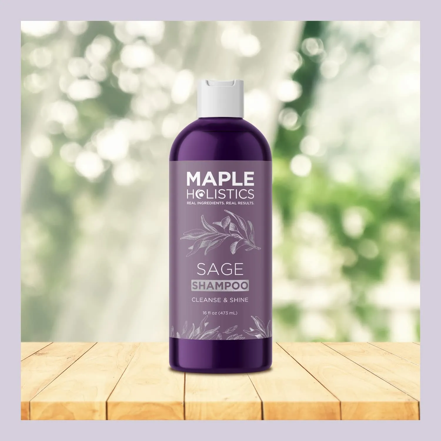 Sage Shampoo for Dry Scalp Care - Sulfate Free Shampoo for Dry Hair and Flaky Scalp with Natural Essential Oils for Hair - Clarifying Shampoo for Build up and Thicker Fuller Hair with Sage Oil