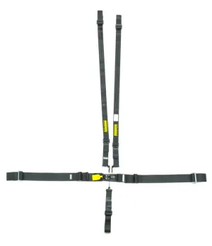 Schroth 5-Point Latchlink III Harness System - Pull Up - V-Type - 2" Shoulder - Black