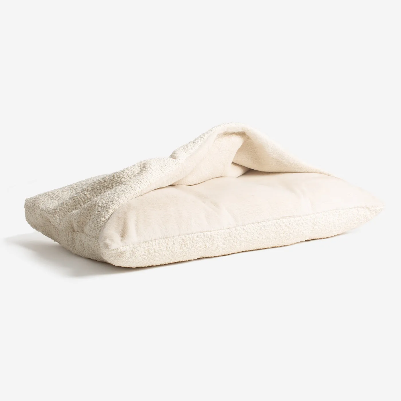 Sleepy Burrows Bed in Ivory Bouclé by Lords & Labradors