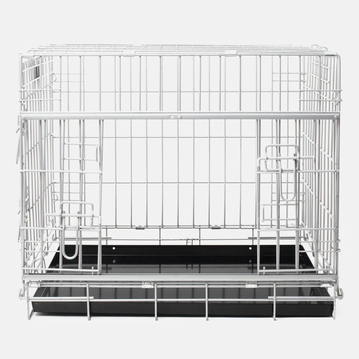 Sliding Door Dog Crate in Grey by Lords & Labradors