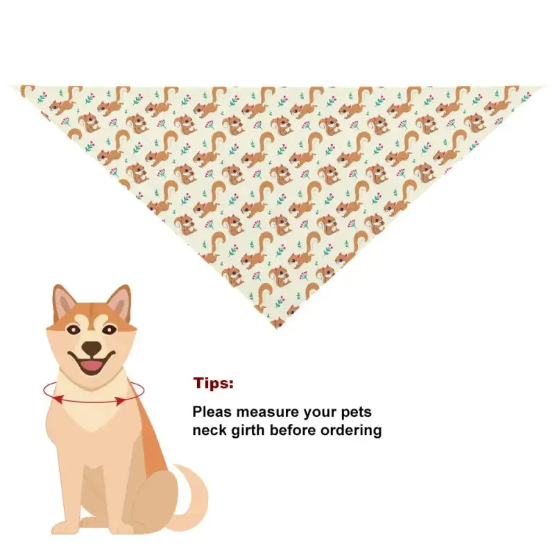 Squirrel Pet Bandana for Your Stylish Furry Friend