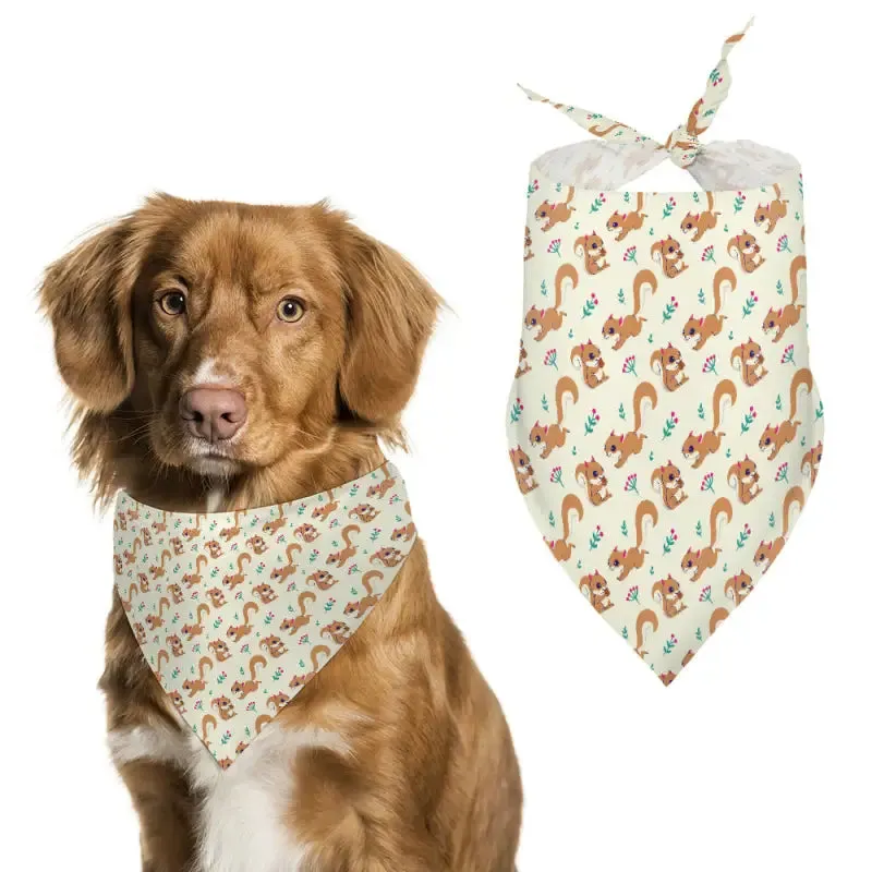 Squirrel Pet Bandana for Your Stylish Furry Friend