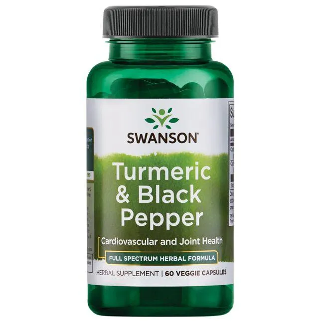 Swanson Premium - Turmeric & Black Pepper 60 Veg Caps