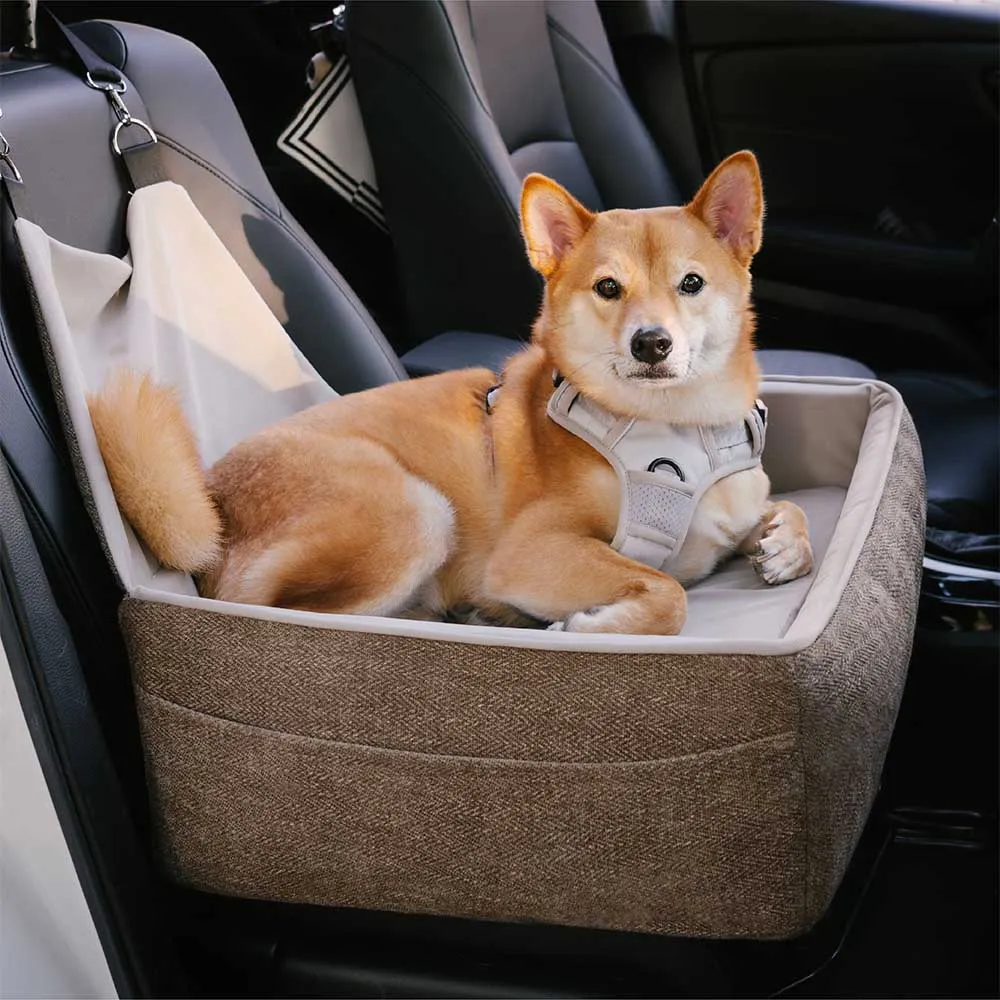 Travel Safety Seat Thickened Elevated Dog Car Seat Bed