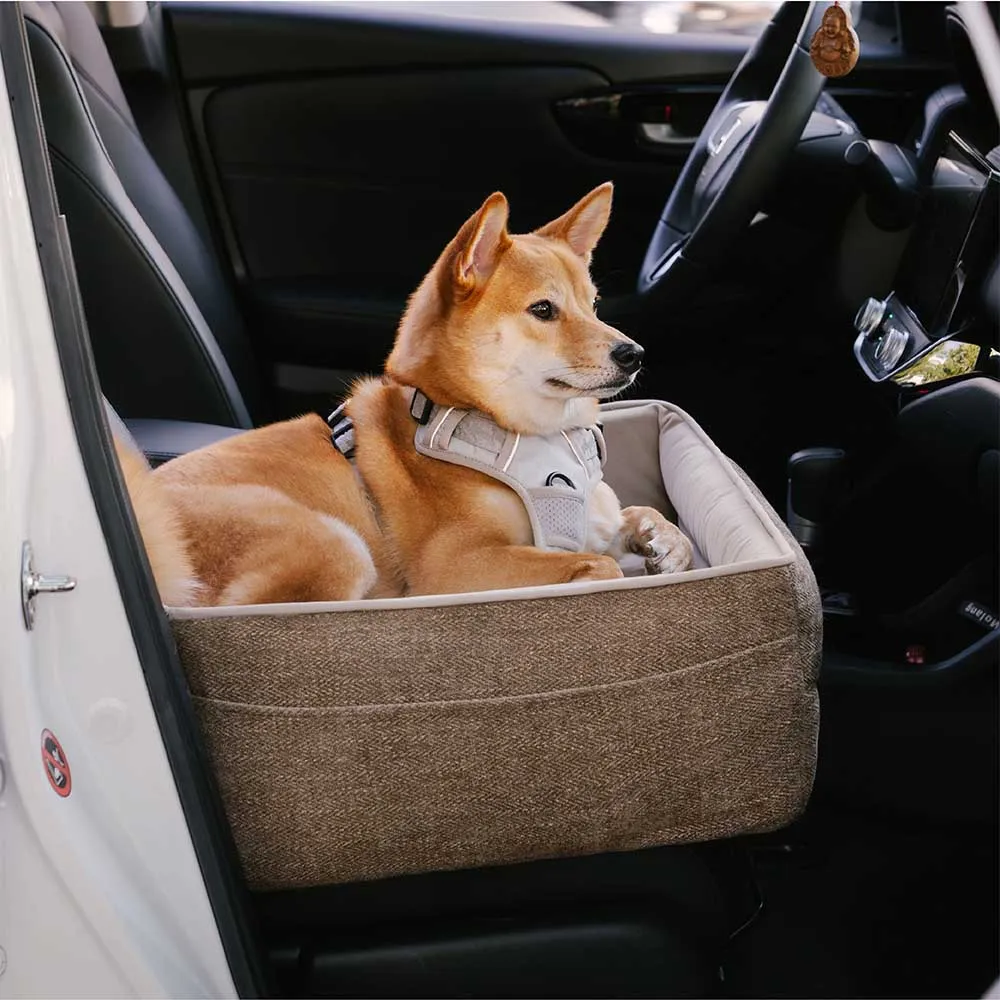 Travel Safety Seat Thickened Elevated Dog Car Seat Bed