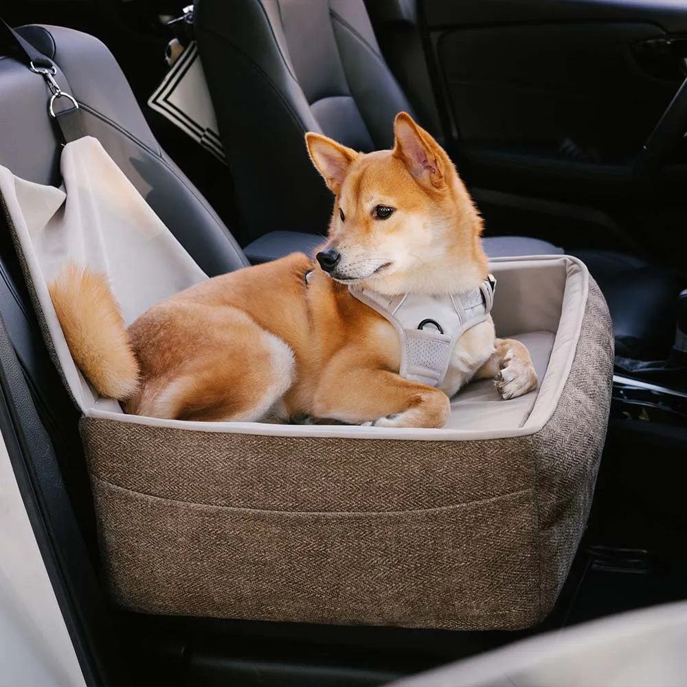 Travel Safety Seat Thickened Elevated Dog Car Seat Bed