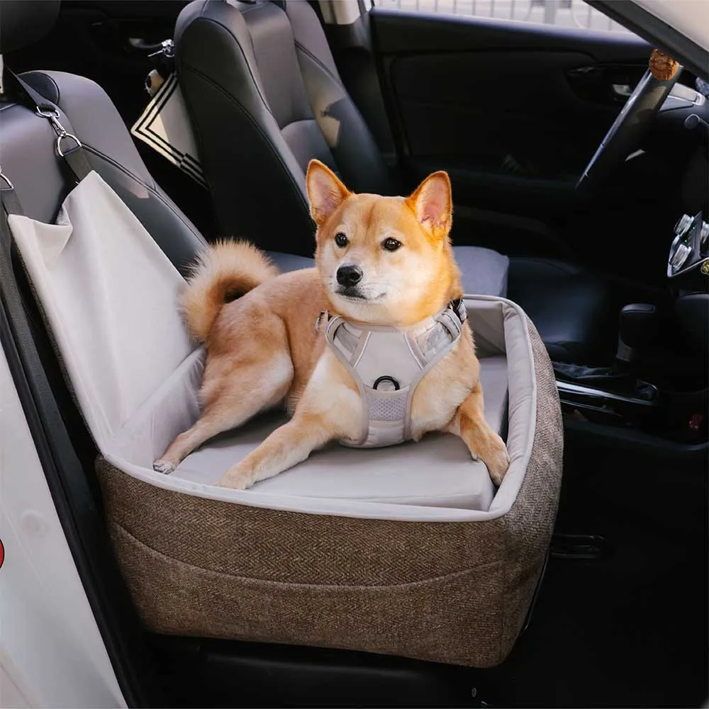 Travel Safety Seat Thickened Elevated Dog Car Seat Bed