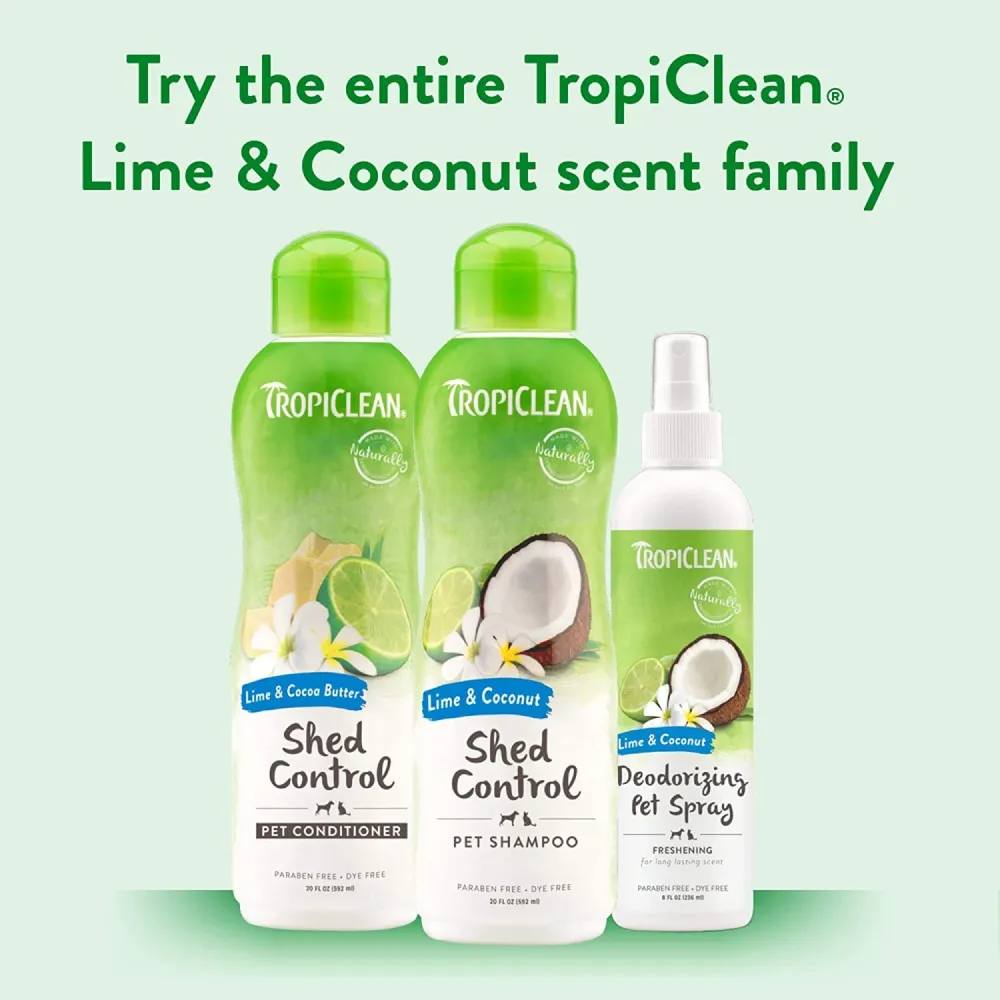 Tropiclean Lime & Coconut Shed Control Shampoo for Dogs and Cats