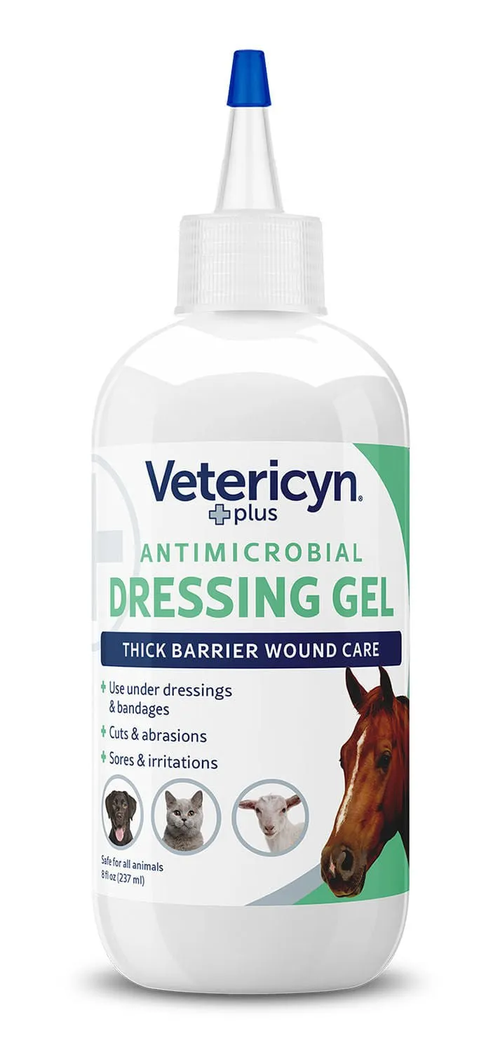 Vetericyn Plus Antimicrobial Dressing Gel, 8 oz