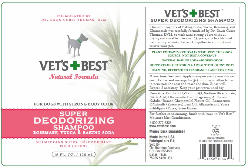 Vet's Best Super Deodorizing Shampoo (Spa Range)