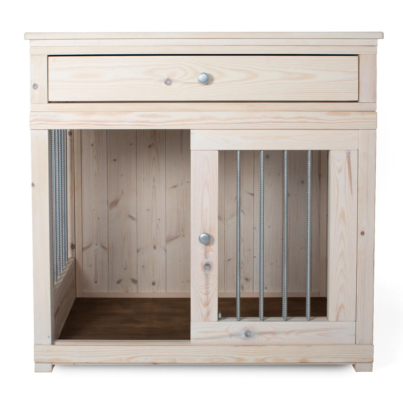 Wooden Sliding Door Salcombe Dog Crate with Drawer by Lords & Labradors